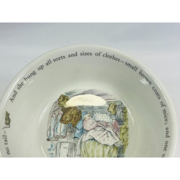 Wedgewood Beatrix Potter Peter Rabbit Mrs Tiggy Winkle Bowl - Picture 5 of 7